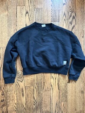 Adidas cropped fleece hoodie. Size large.